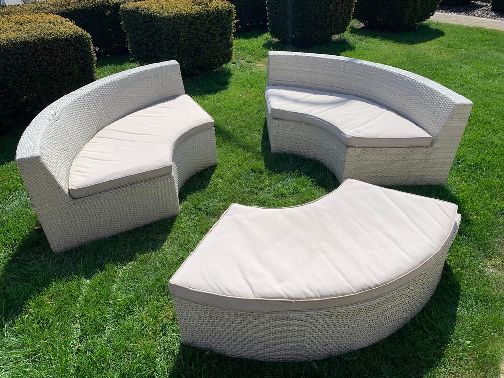 Rond tuinset, Jardin & Terrasse, Ensembles de jardin, Enlèvement, Comme neuf, Salons de jardin