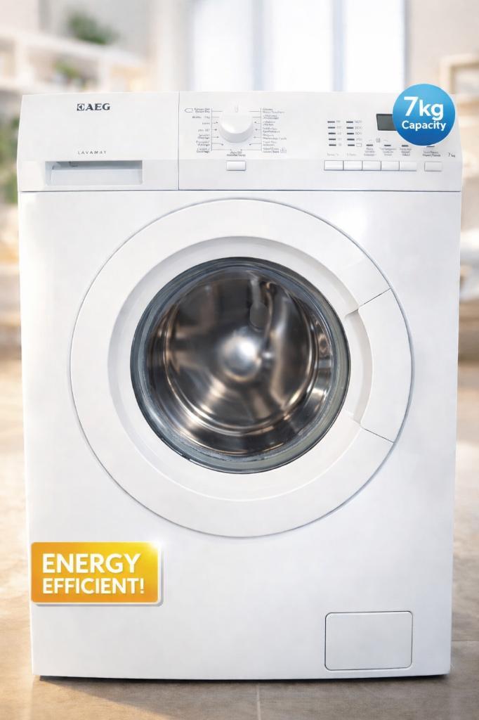 AEG Wasmachine, Elektronische apparatuur, Wasmachines, Gebruikt, Voorlader, 6 tot 8 kg, Minder dan 85 cm, 1200 tot 1600 toeren