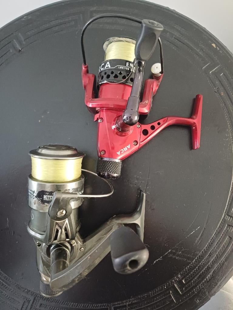 Arca & Mitchell - 2 vismolens, Ophalen of Verzenden, Gebruikt, Molen