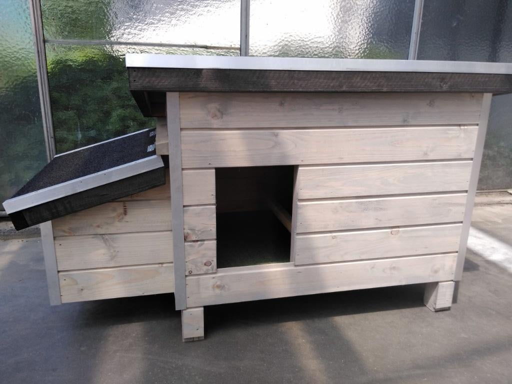 kippenhok wood 1 grijs , belgisch sterk, Dieren en Toebehoren, Pluimvee | Toebehoren, Nieuw, Kippenhok of Kippenren, Ophalen