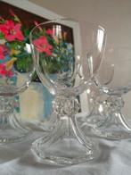 "Yale" wijnglazen, Val Saint Lambert, 12 cm. 4+1, Enlèvement ou Envoi