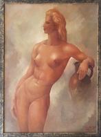 Monzée Gustave - olieverf - naakt., Ophalen