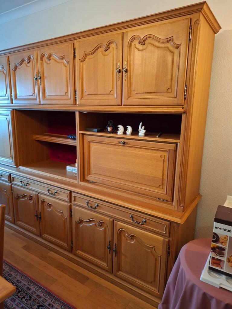 Grote eiken wandkast, Maison & Meubles, Armoires | Armoires murales, Enlèvement, Comme neuf