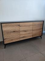 Dressoir eiken-zwart met lades, Ophalen, Met lade(s)