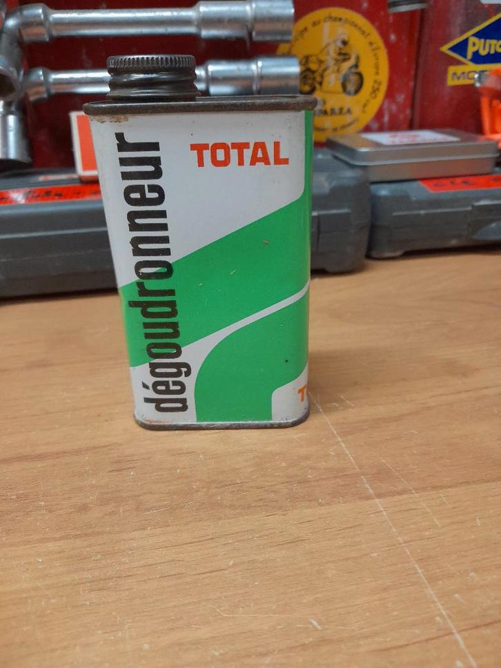ancien bidon huile vide total degoudronneur, Collections, Marques & Objets publicitaires, Utilisé, Autres types, Envoi