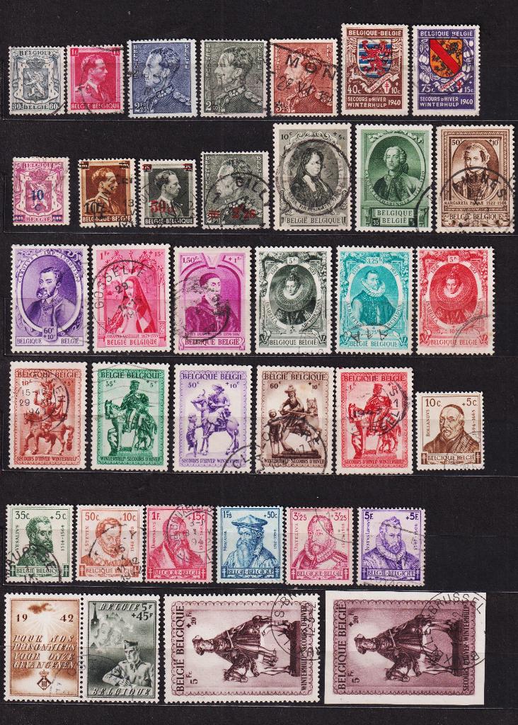 België 1940 tot 1944 lot gestempelde postzegels, Postzegels en Munten, Verzenden, Gestempeld, Gestempeld