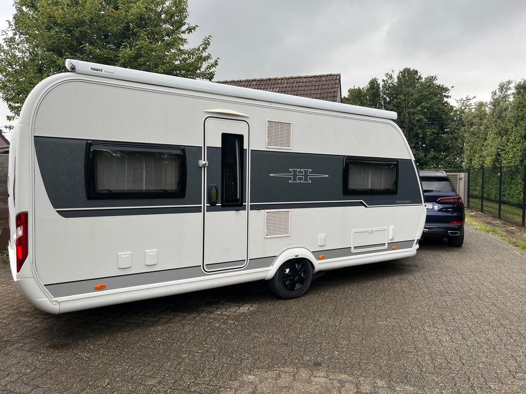 Hobby Prestige 540 UFE 2020 mover, fietsrek, luifel,, Caravans en Kamperen, Caravans, Particulier, Hobby, Frans bed, Fietsenrek