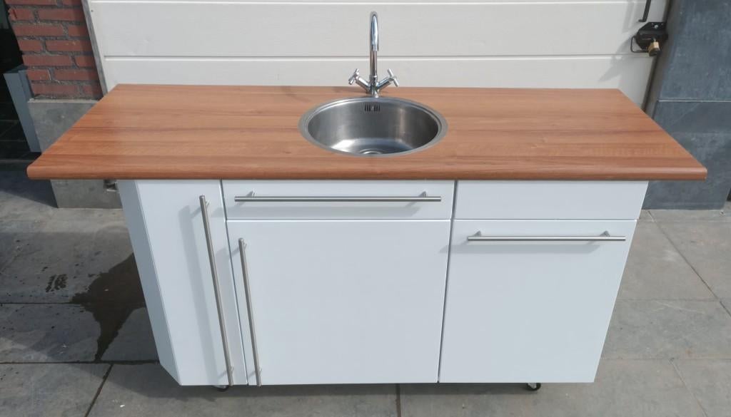 keukenblok , buitenkeuken, kitchenette,pantry € 399,-, Tuin en Terras, Buitenkeukens, Zo goed als nieuw, Houtskool, Vrijstaand