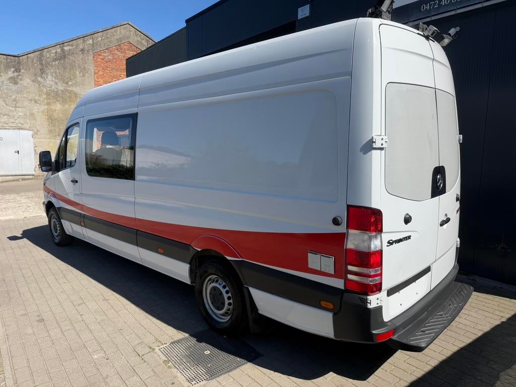 MERCEDES SPRINTER MAXI 315CDI DUBBEL CABINE 6PLAATSEN AIRCO, Voorwielaandrijving, 4 cilinders, Wit, Mercedes-Benz