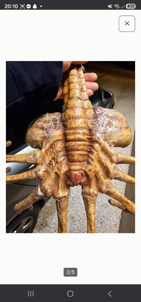 Alien 2 custom facehuger, Ophalen of Verzenden, Nieuw, Film, Beeldje, Replica of Model