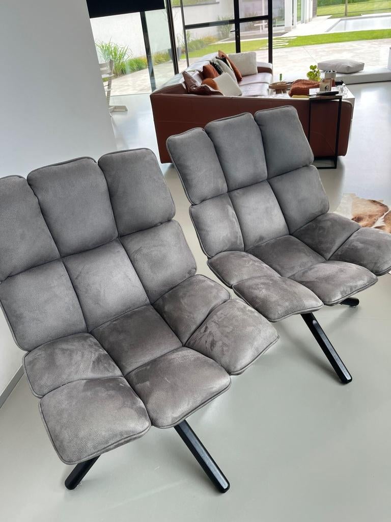 2x Retro zetel op draaivoet in perfecte staat, Ophalen, Eenpersoons, Minder dan 75 cm, Zo goed als nieuw