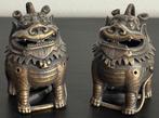 Paar miniatuur-bronzen wierookbranders, Antiek en Kunst, Ophalen of Verzenden