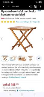 Teakhouten scheepstafeltje / dektafel inklapbaar, Sports nautiques & Bateaux, Accessoires & Entretien, Niet ingevuld, Enlèvement ou Envoi