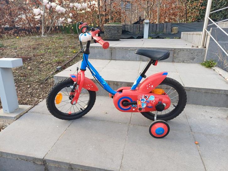 BTwin 14 inch fiets Decathlon, Fietsen en Brommers, Fietsen | Kinderfietsjes, Zijwieltjes, Ophalen