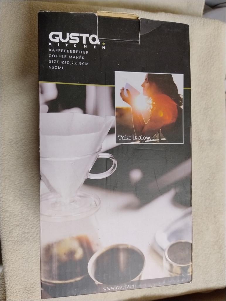 Gusta koffiefilter NIEUW, Ophalen, Gusta