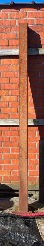 Te koop metalen koker 15x15 met voetplaat, Enlèvement, Comme neuf, Fer