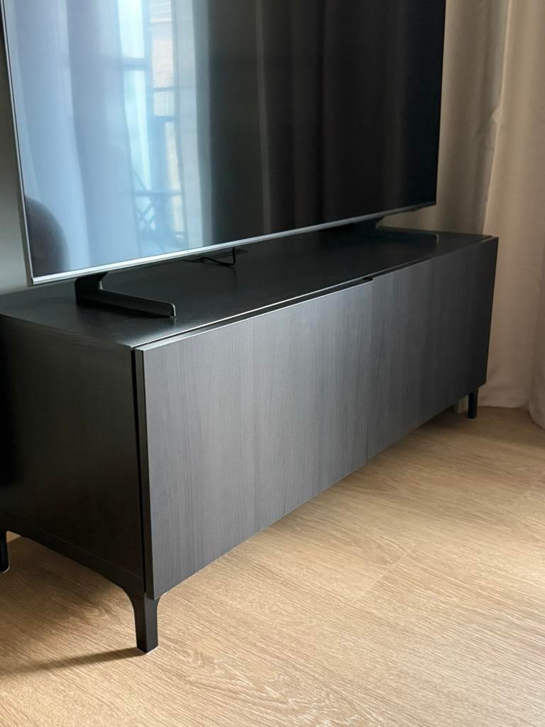 IKEA BESTA tv-meubel zwartbruin, Ophalen, Zo goed als nieuw