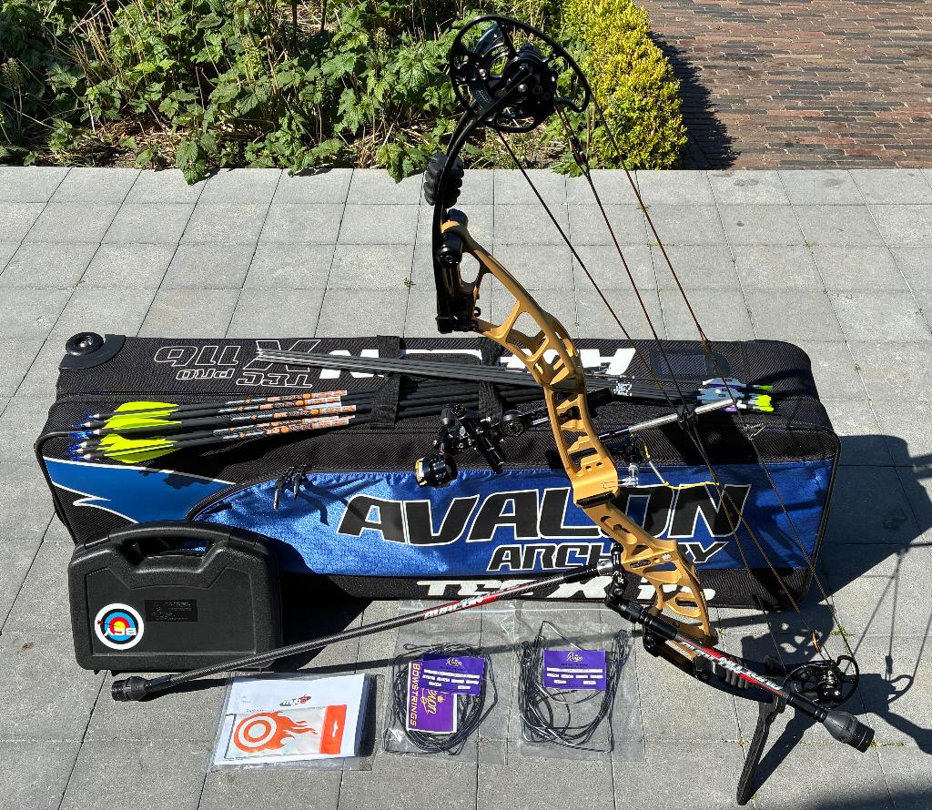 Mybo Revolution 40 compleet, Sport en Fitness, Handboogschieten, Ophalen, Gebruikt, Compoundboog