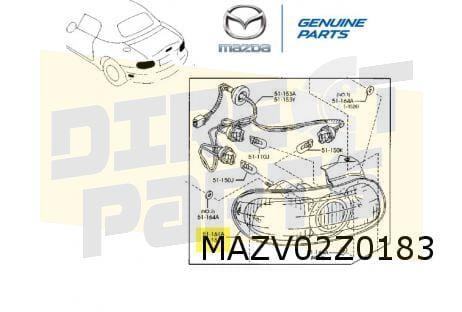 Mazda MX-5 (-3/05) achterlicht Links Origineel!  NC8251180, -, Verzenden, -, Nieuw