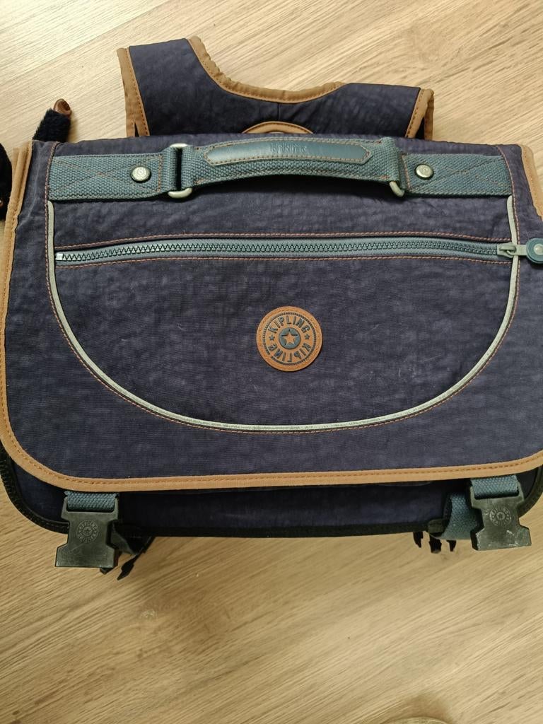 Boekentas Kipling, Ophalen, Gebruikt, Blauw, Aktetas of Boekentas