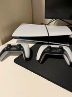 Playstation 5 slim + 2 controllers, Games en Spelcomputers, Spelcomputers | Sony PlayStation 5, Ophalen of Verzenden, Zo goed als nieuw