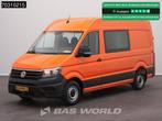 Volkswagen Crafter 102pk Dubbel Cabine L3H3 Airco Euro6 DC D, Autos, Camionnettes & Utilitaires, Cuir, 75 kW, Achat, Euro 6