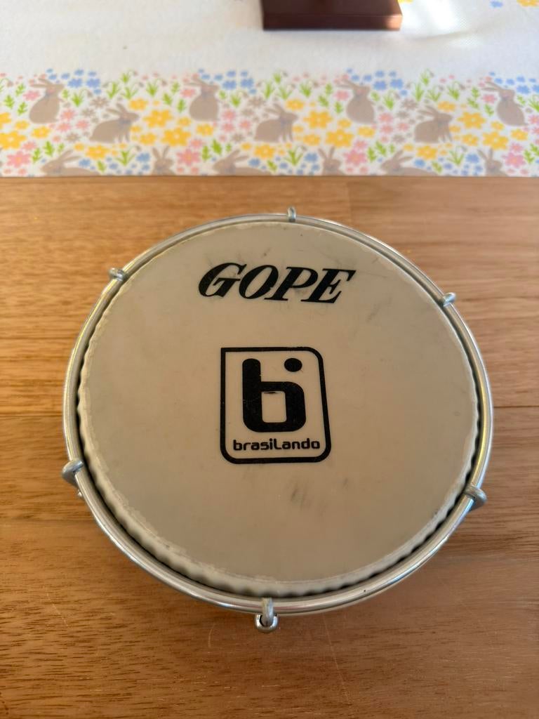 GOPE - Pandeiro 17 cm Braziliaanse handtrommel, Enlèvement, Comme neuf