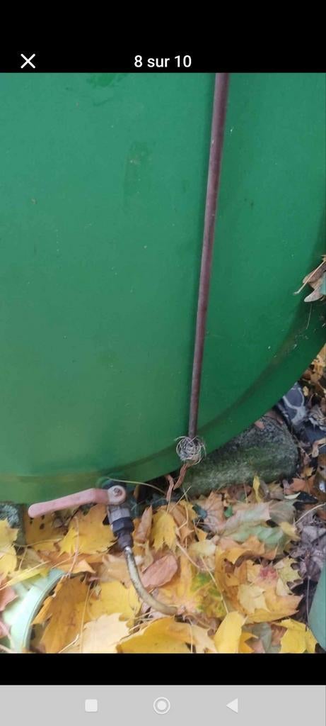 Convecteur mazout + citerne (vide), Enlèvement