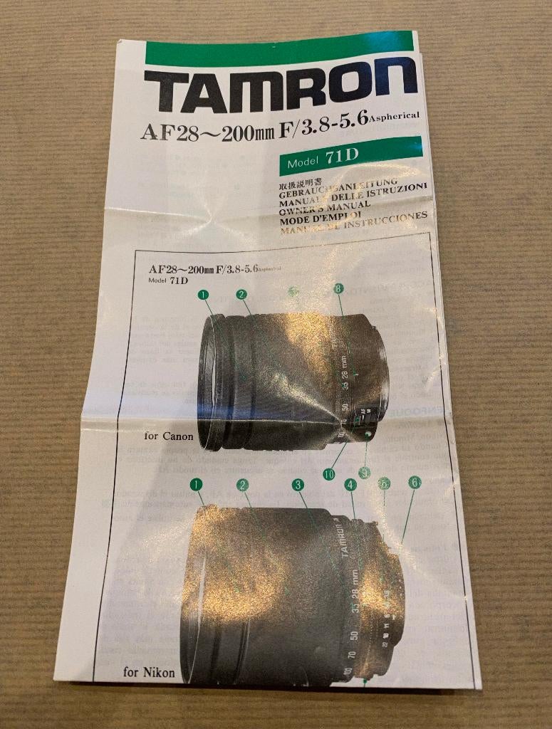 TAMRON telelens, Audio, Tv en Foto, Ophalen, Zo goed als nieuw, Telelens, Zoom