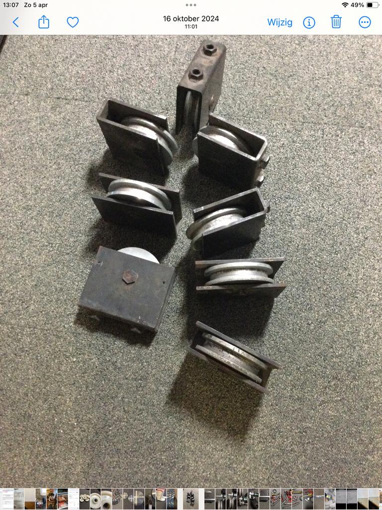 Te koop zware loopwielen, Ophalen, Zo goed als nieuw