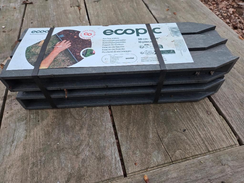 Ecoo Ecopic bevestigingspaaltjes 38 cm (10 stuks / pakje), Jardin & Terrasse, Jardin & Terrasse Autre, Neuf, Enlèvement