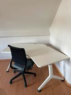 Te koop: IKEA hoekbureau (L-vorm) - verstelbaar in hoogte, Ophalen, In hoogte verstelbaar, Gebruikt, Bureau