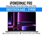 MacBook Pro 16" M2 MAX 64Go/2To SSD NEUF / APPLECARE+, Informatique & Logiciels, Neuf, 64 GB ou plus, 16 pouces, 1 TB ou plus