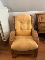 Fauteuil en rotin avec coussin, pour intérieur ou extérieur, Enlèvement, Comme neuf