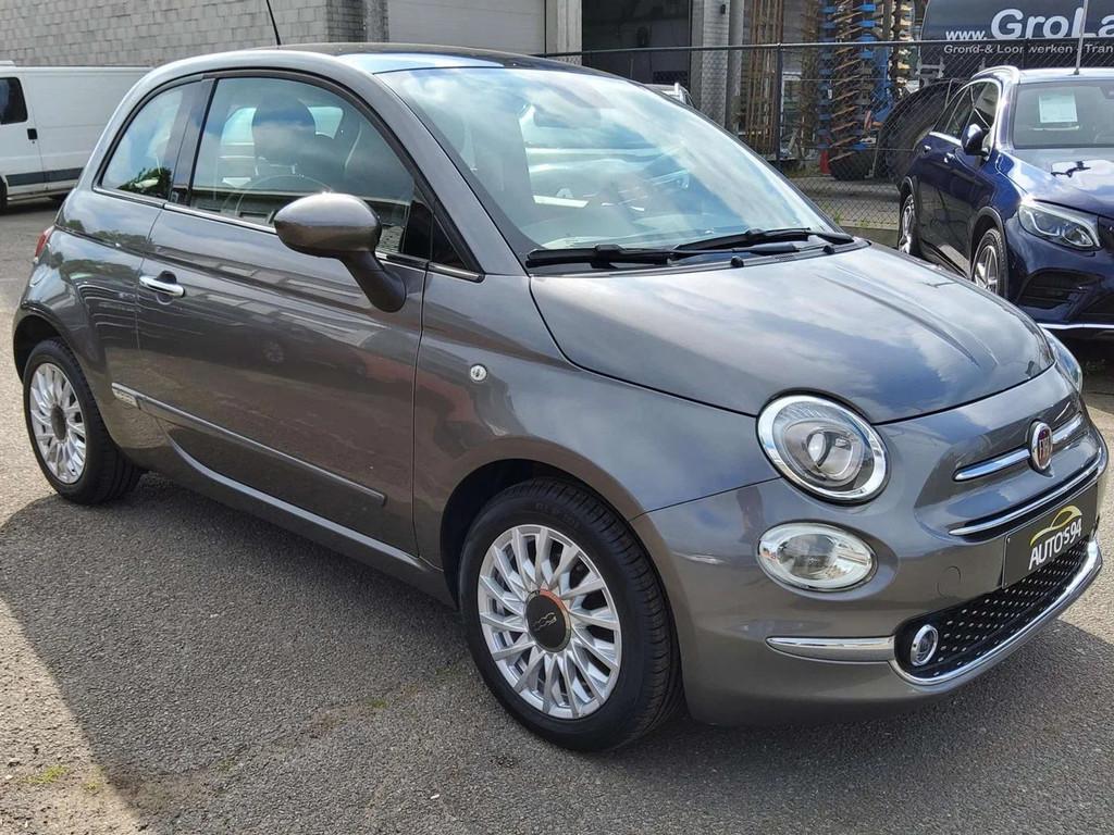 Fiat 500 Lounge 500 1.2i (EU6d-TEMP), Autos, Fiat, 1242 cm³, Argent ou Gris, Achat, Euro 6