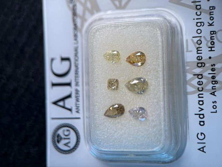 6 TRÈS BONS diamants de taille mixte de 1,00 ct (278), Bijoux, Sacs & Beauté, Pierres précieuses, Neuf, Enlèvement ou Envoi