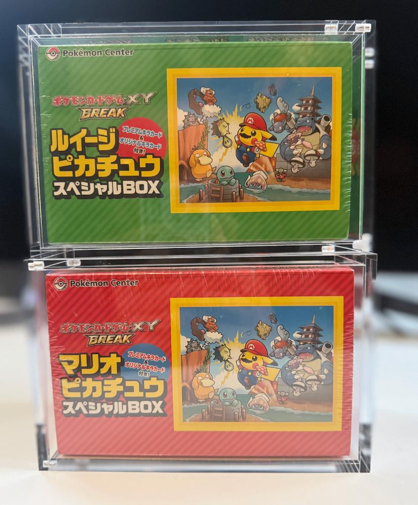 Mario en Luigi Pikachu Special Box TCG XY Break SEALED, Ophalen, Nieuw, Overige typen, Foil