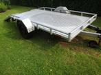 Platte aanhangwagen, Ophalen, Gebruikt