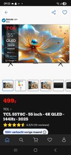 Tcl 4k Qled tv  smart tv met allles dr op en dr aan, Enlèvement, Comme neuf, TV