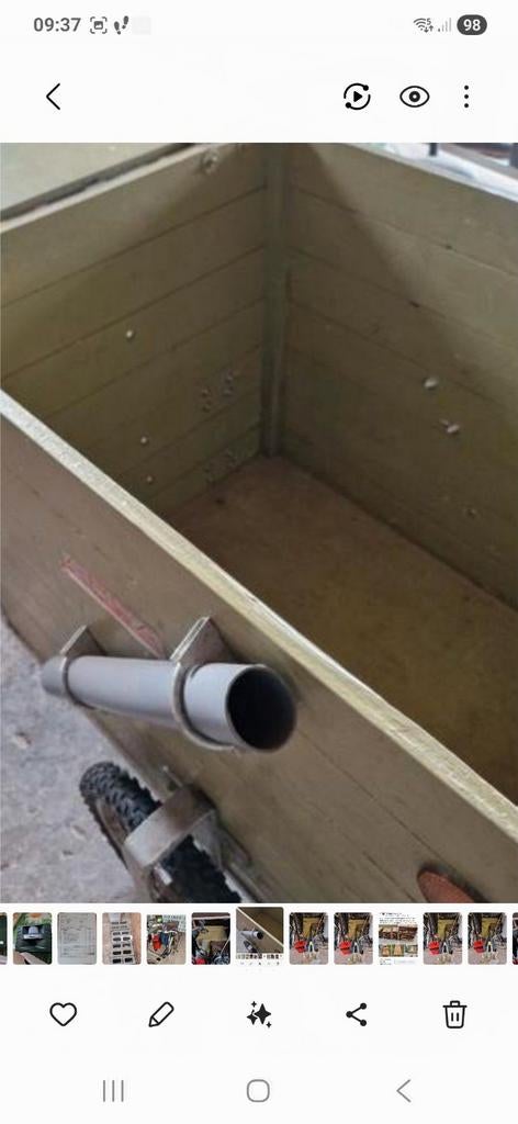 Viskar plus visfiets met trekhaak systeem, Watersport en Boten, Hengelsport | Algemeen, Ophalen