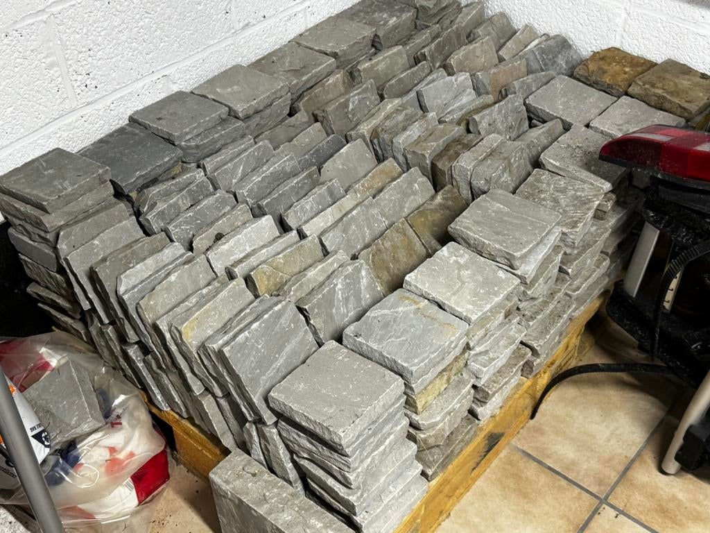 Kandla Grey natuursteen plaveien – NIEUW – 250 stuks, Ophalen, Zo goed als nieuw