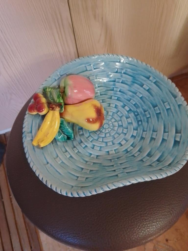 Vintage decoratie, Huis en Inrichting, Ophalen of Verzenden, Gebruikt, Steen of Aardewerk, Schaal