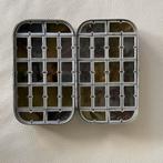 Pêche: double boîte à mouches Wheatley 32 compartiments, Enlèvement ou Envoi, Comme neuf