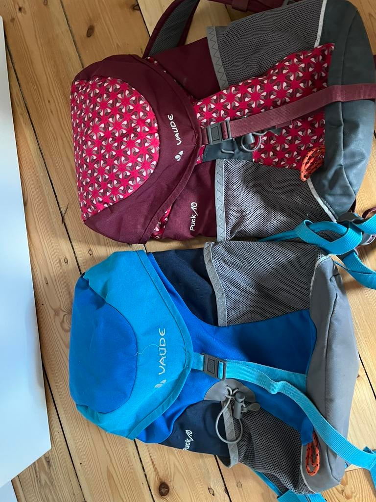 Deux sacs à dos Vaude Puck 10 pour enfants, Sports & Fitness, Alpinisme & Randonnée, Comme neuf, Enlèvement