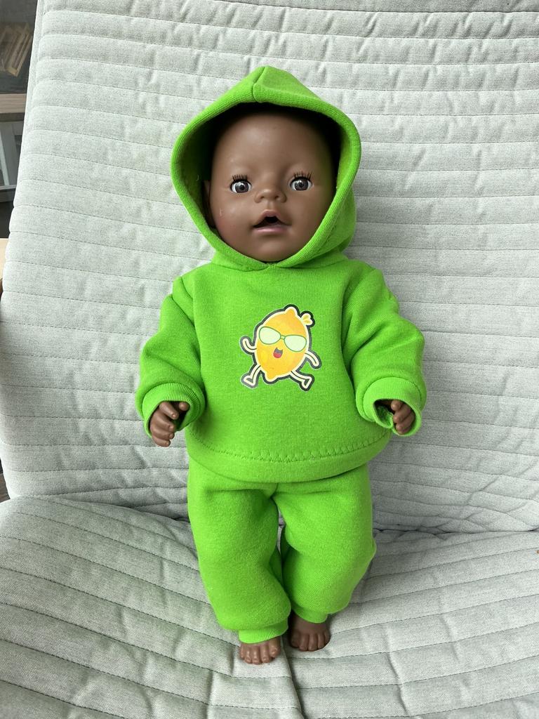 89. Babyborn: Nieuwe groene jogging, Ophalen of Verzenden, Nieuw, Babypop