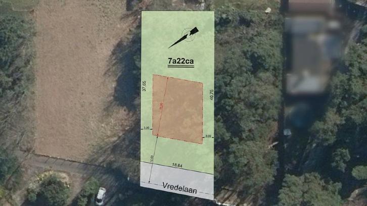 BOUWGROND TREMELO TE KOOP 722 m², Immo, Gronden en Bouwgronden, 500 tot 1000 m²