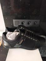 Versace Collection Sneakers cuir noir luxe neuves T45, Enlèvement, Noir