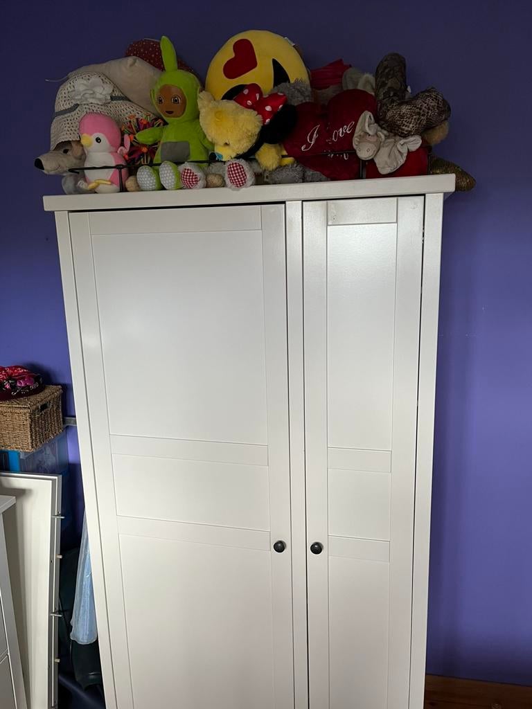 Chambre d’enfant (armoire et double lit), Maison & Meubles, Enlèvement, Utilisé, Deux personnes, Lit tiroir 2 personnes