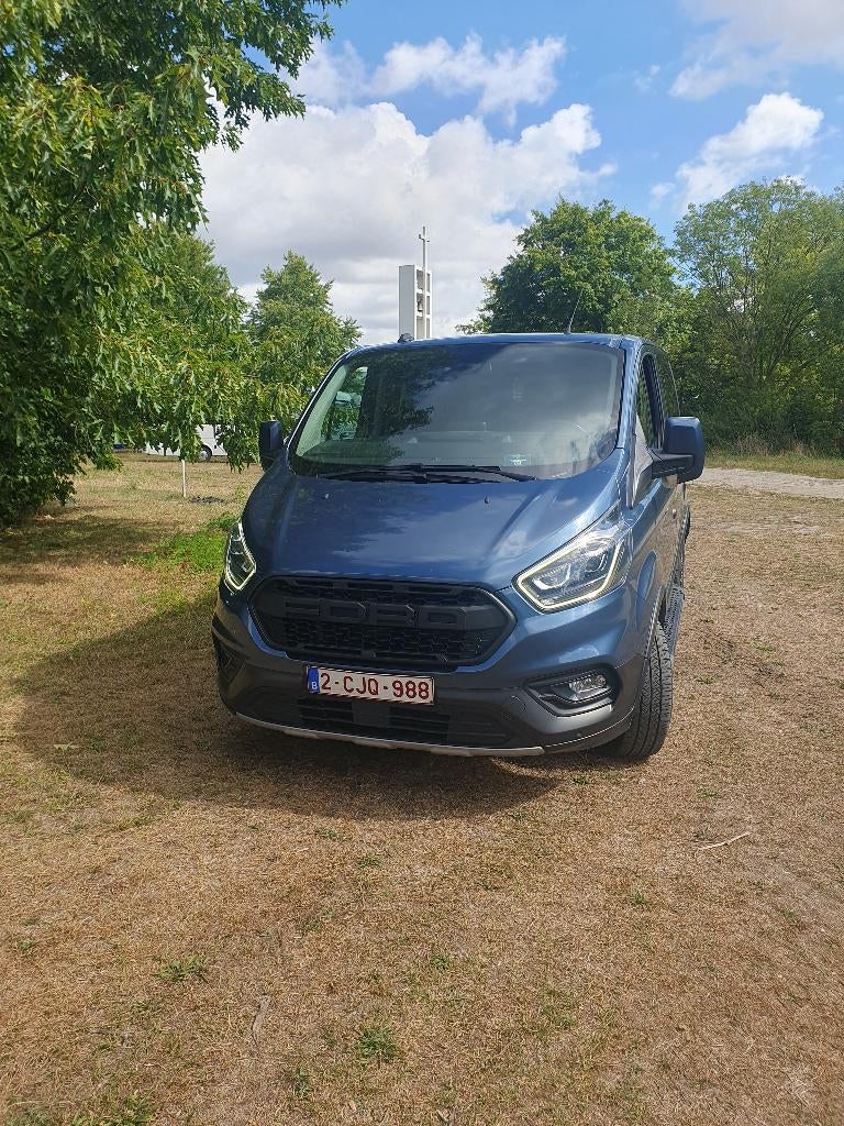 ford transit custom trail L1H1 08/22 6plaatsen lichte vracht, Auto's, Voorwielaandrijving, 4 cilinders, Blauw, Particulier