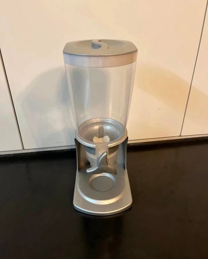 Distributeur Cornflakes gris 2L, Enlèvement ou Envoi, Autres types, Gris, Utilisé
